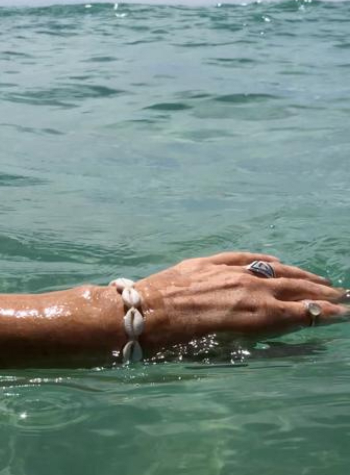 Cowrie shell bracelet