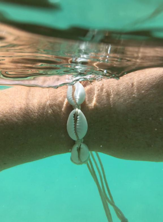 Cowrie shell bracelet