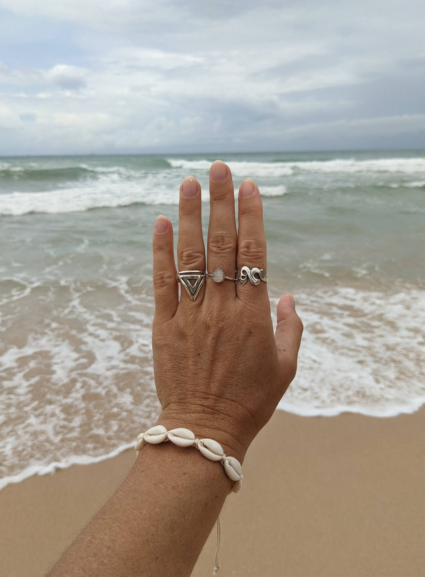 Cowrie shell bracelet