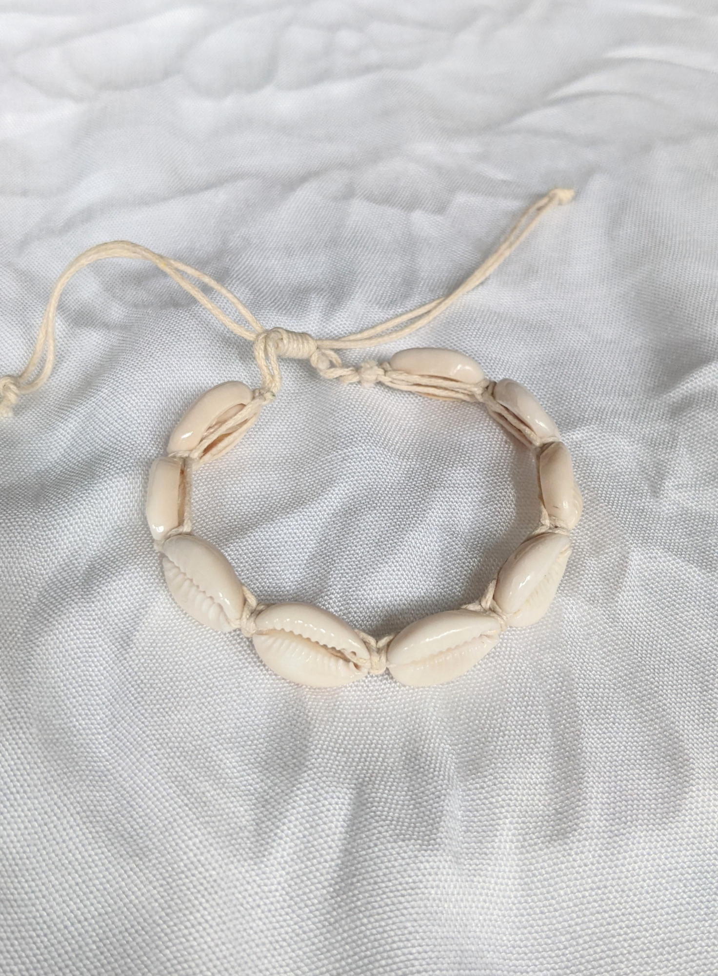 Cowrie shell bracelet